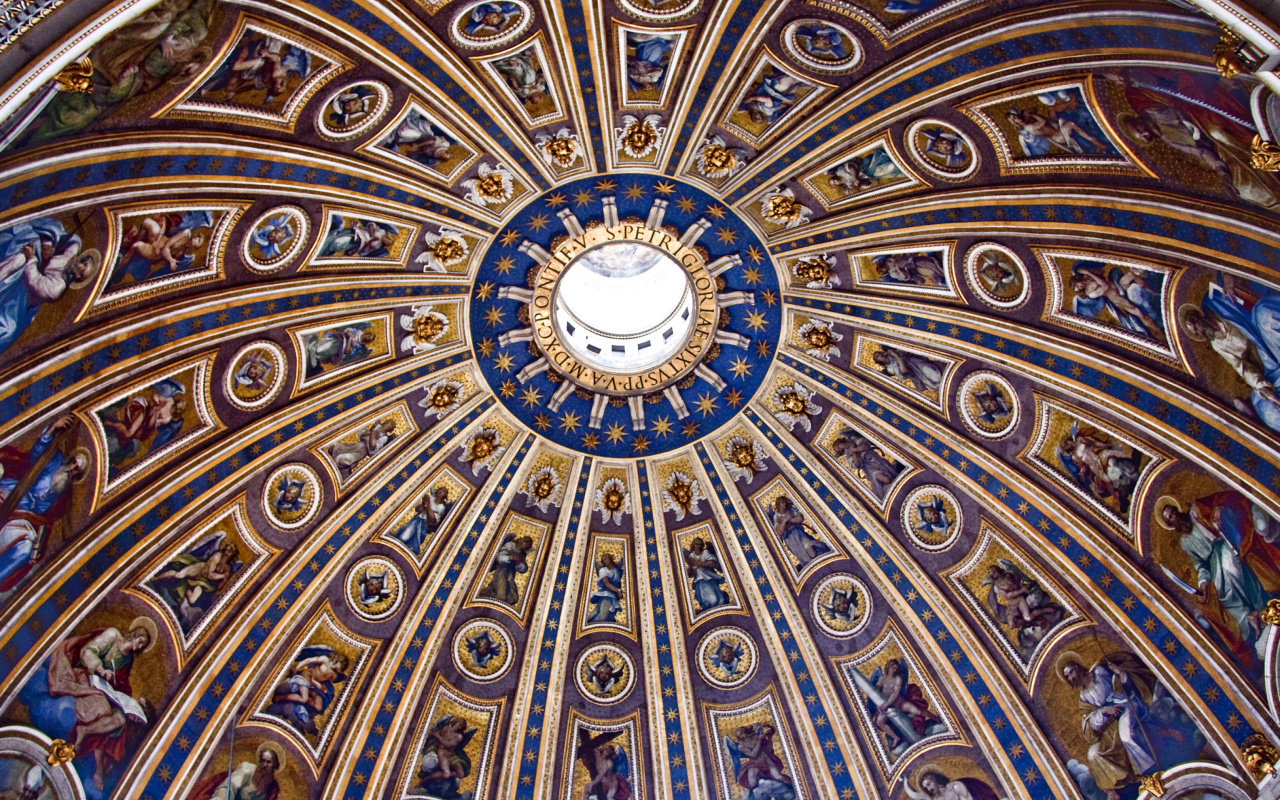 Papal Basilica of St Peter in the Vatican wallpaper 1280x800