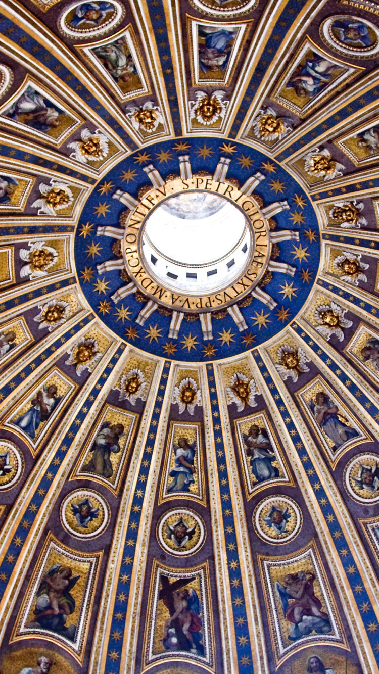 Papal Basilica of St Peter in the Vatican wallpaper 750x1334