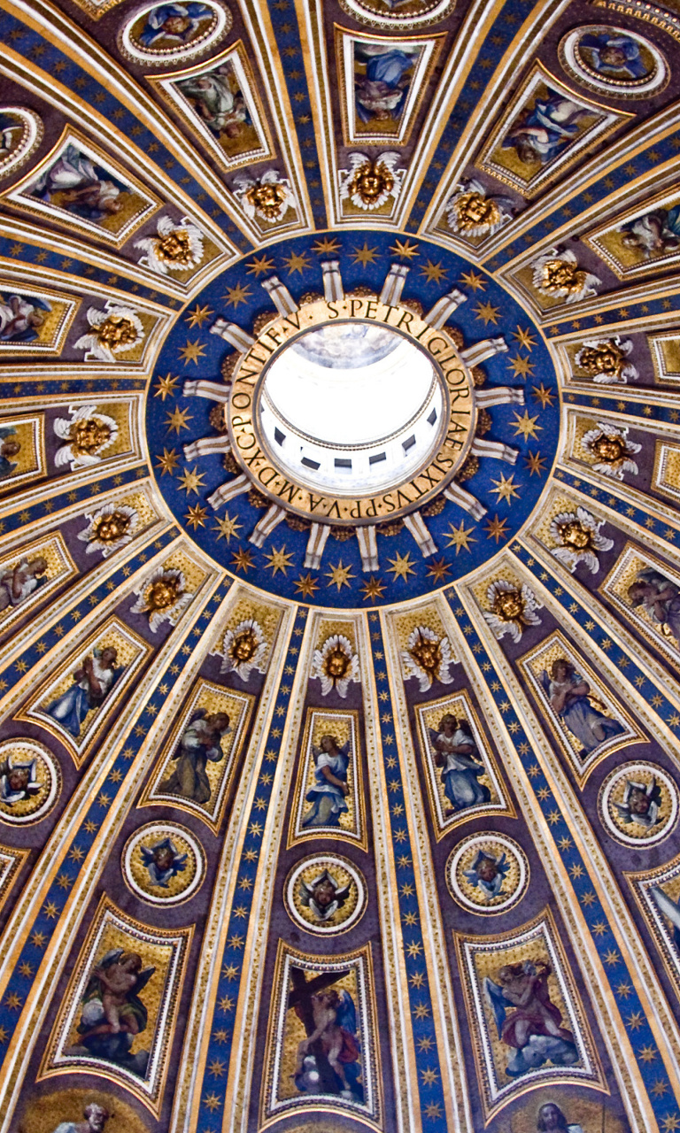 Обои Papal Basilica of St Peter in the Vatican 768x1280