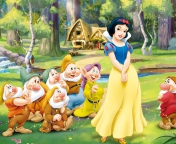 Snow White and the Seven Dwarfs wallpaper 176x144
