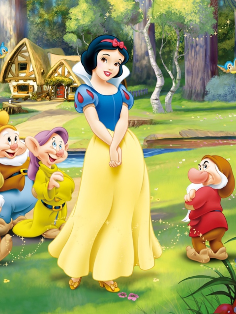Snow White and the Seven Dwarfs wallpaper 480x640