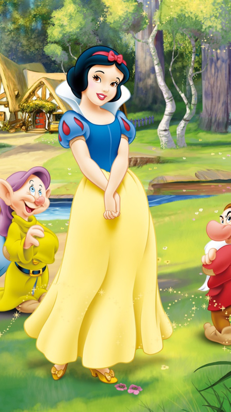 Sfondi Snow White and the Seven Dwarfs 750x1334