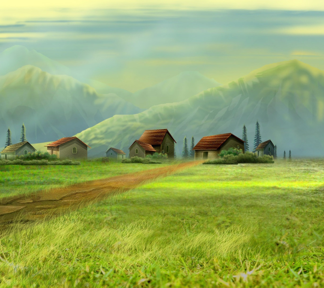 Das Dream Village Wallpaper 1080x960