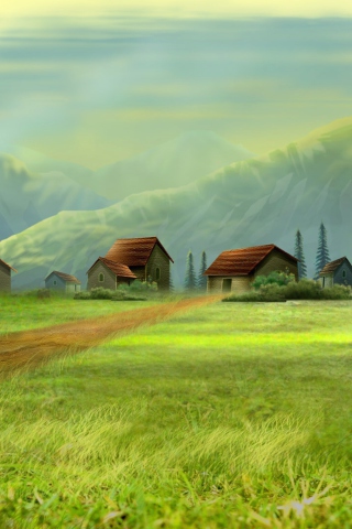 Das Dream Village Wallpaper 320x480