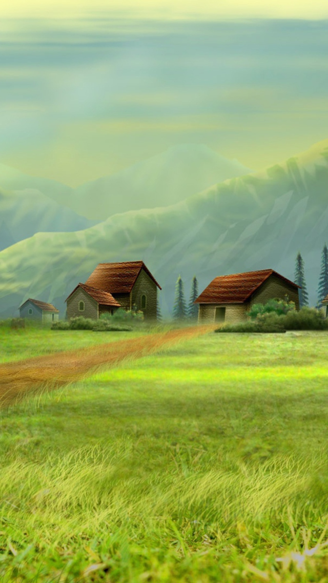 Dream Village wallpaper 640x1136