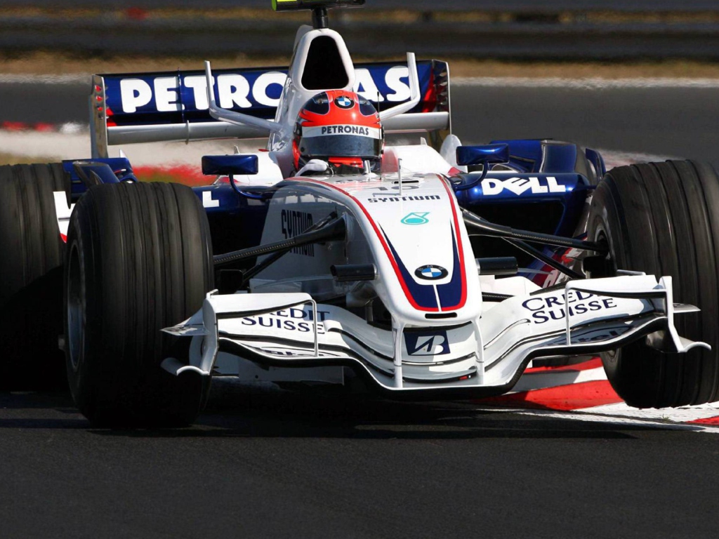 Обои Robert Kubica Bmw Sauber F1 2007 Hungary 1024x768