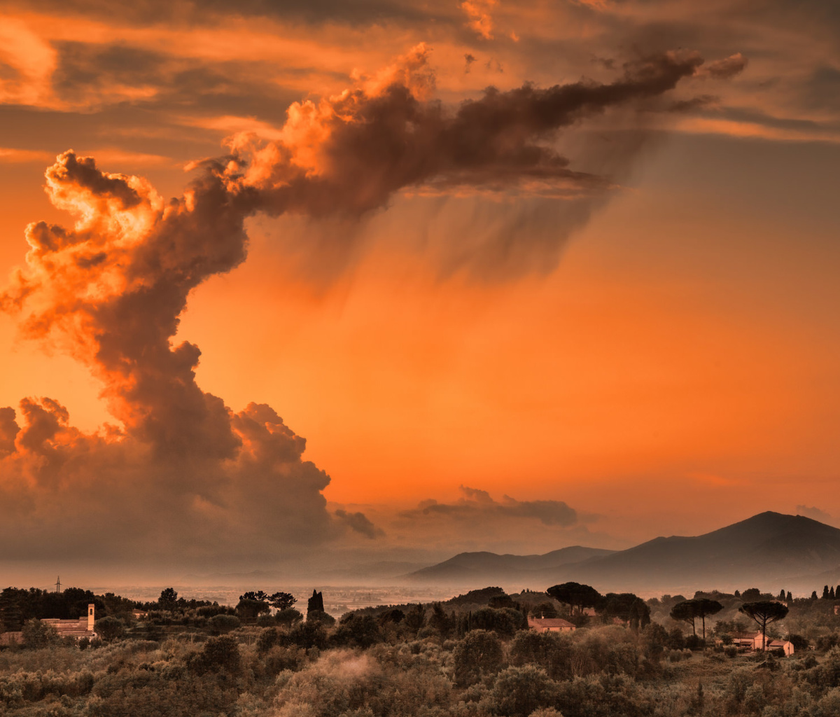 Sfondi Weather in Tuscany 1200x1024