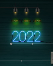 Happy New Year 2022 Photo wallpaper 176x220