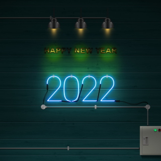 Kostenloses Happy New Year 2022 Photo Wallpaper für 2048x2048