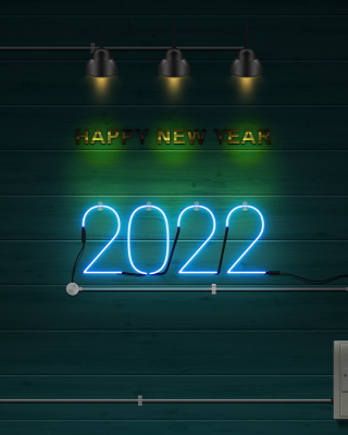 Kostenloses Happy New Year 2022 Photo Wallpaper für Nokia X1-00