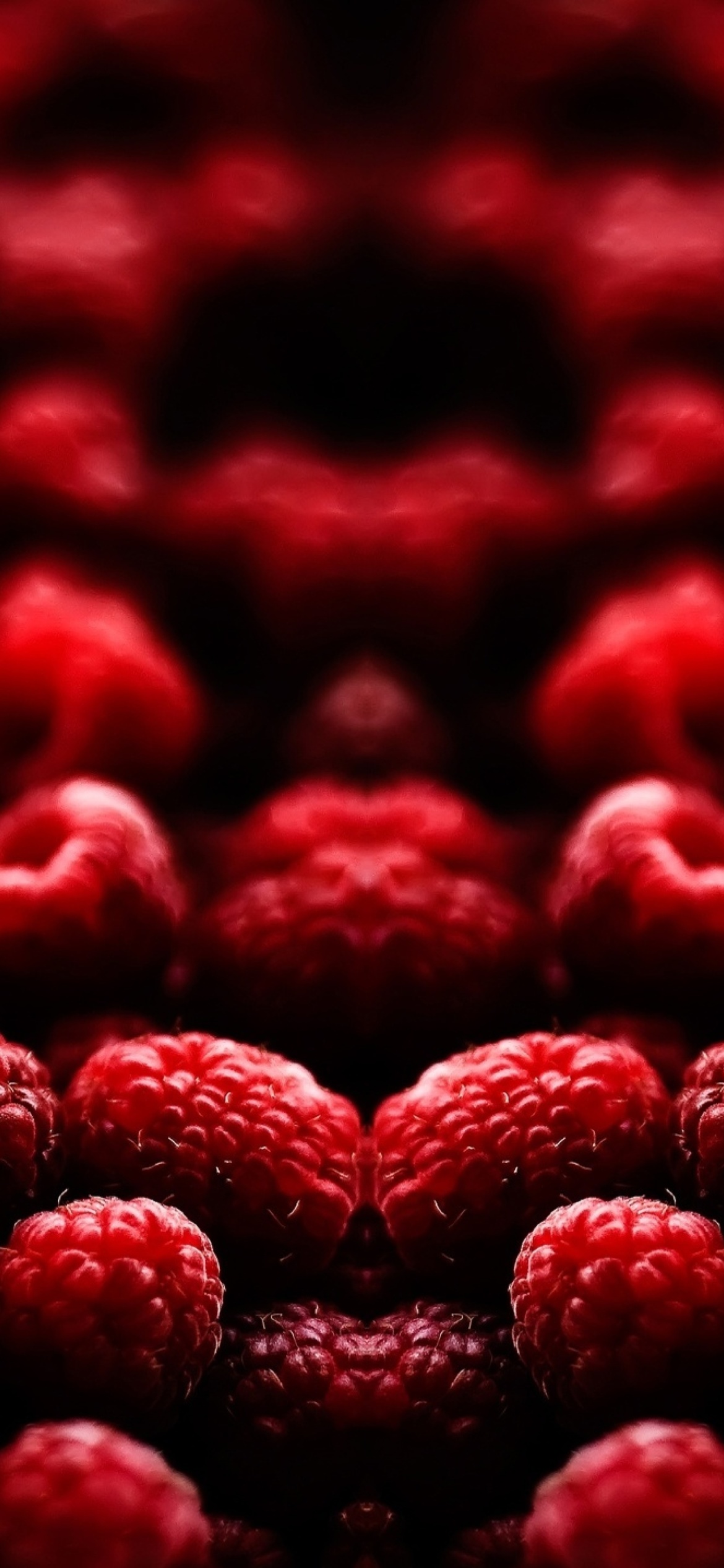 Appetizing Raspberries wallpaper 1170x2532