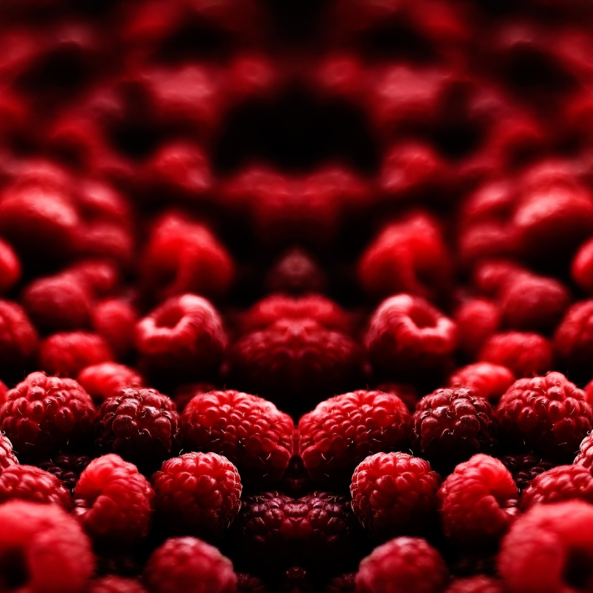 Das Appetizing Raspberries Wallpaper 2048x2048