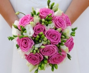 Screenshot №1 pro téma Pink Wedding Bouquet 176x144