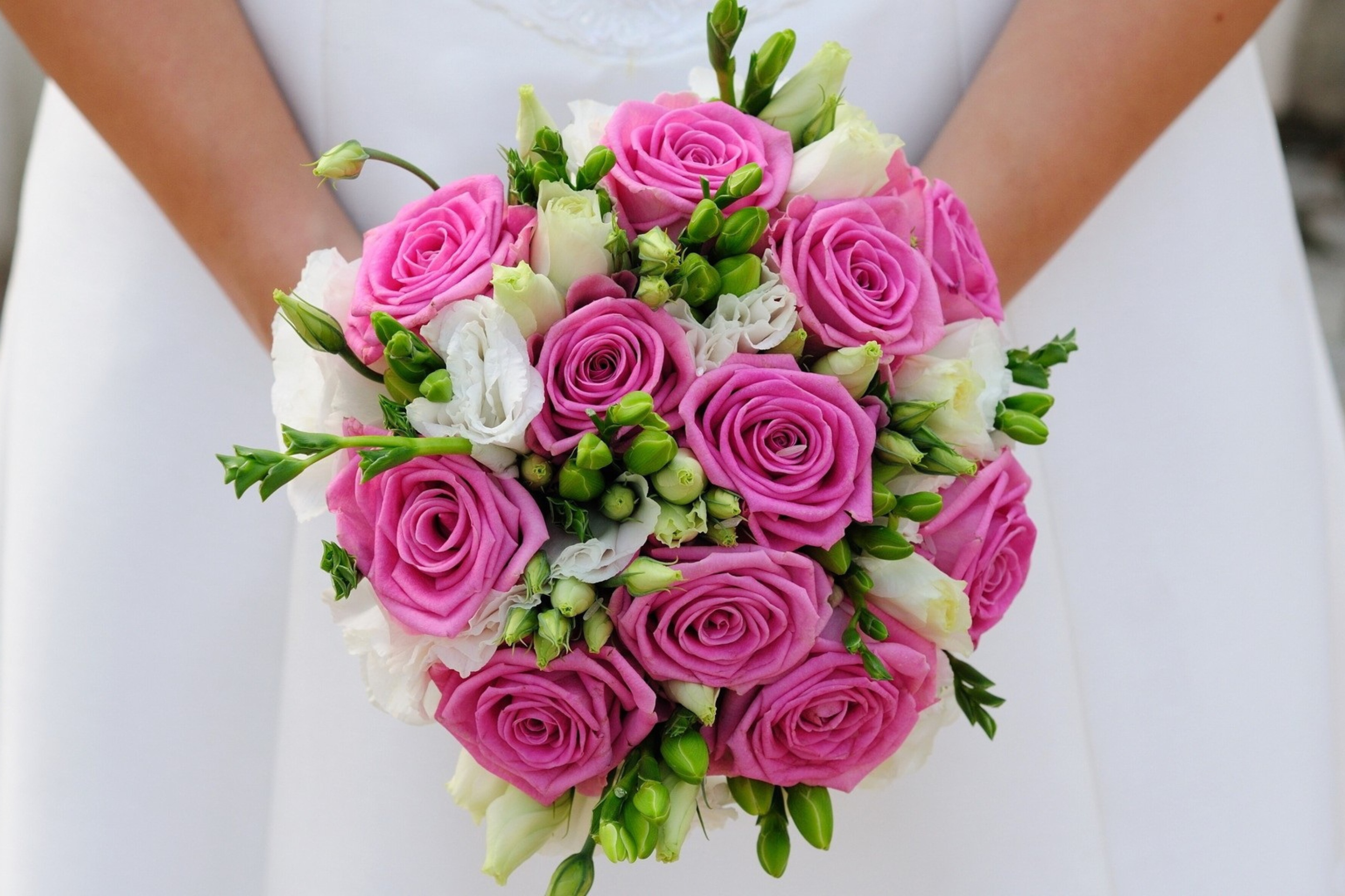 Das Pink Wedding Bouquet Wallpaper 2880x1920