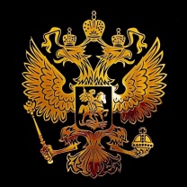 Das Russian coat of arms golden Wallpaper 208x208