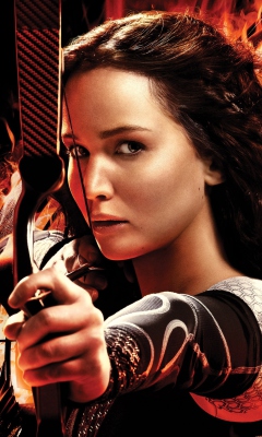 Das Katniss Jennifer Lawrence Wallpaper 240x400