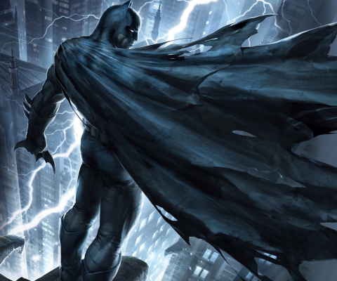 Sfondi Batman The Dark Knight Returns Part 1 Movie 480x400