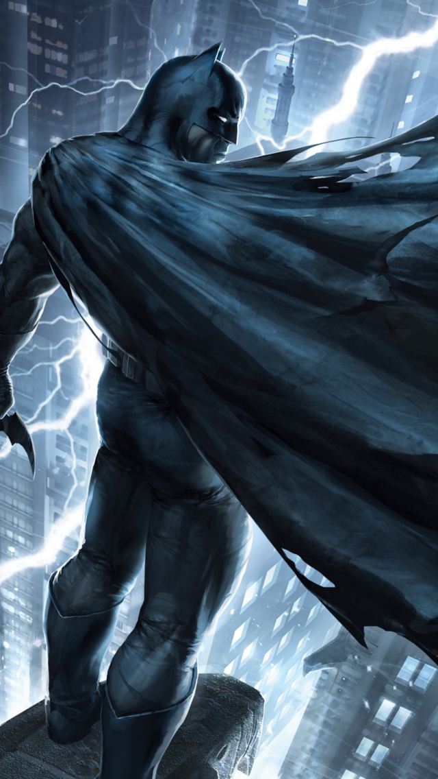 Das Batman The Dark Knight Returns Part 1 Movie Wallpaper 640x1136