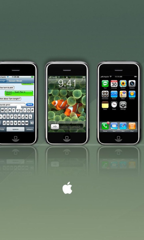 Fondo de pantalla Apple iPhone 480x800