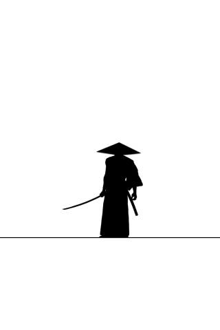 Das Samurai Wallpaper 320x480