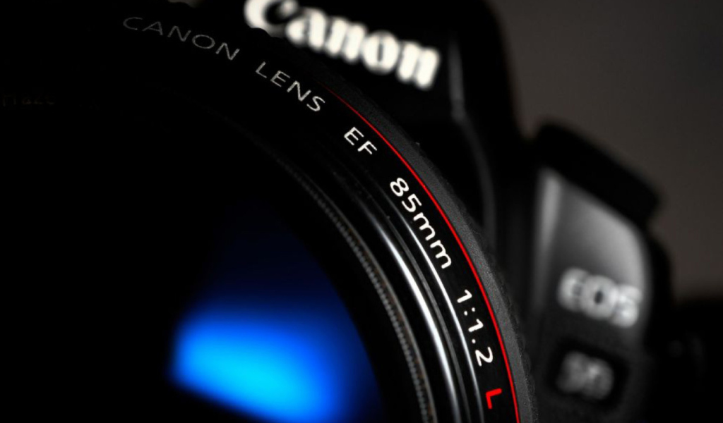 Canon Lens wallpaper 1024x600