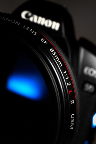 Fondo de pantalla Canon Lens 320x480