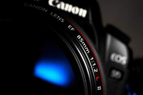 Fondo de pantalla Canon Lens 480x320