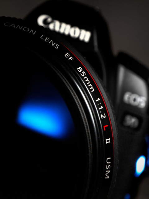 Fondo de pantalla Canon Lens 480x640