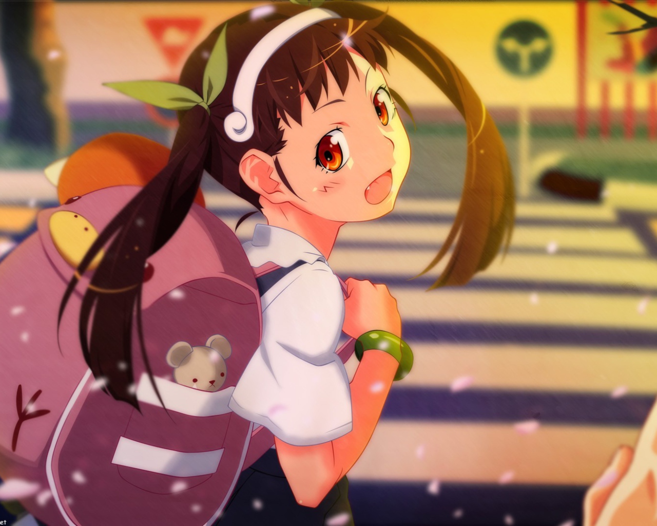 Girl Going To School screenshot #1 1280x1024