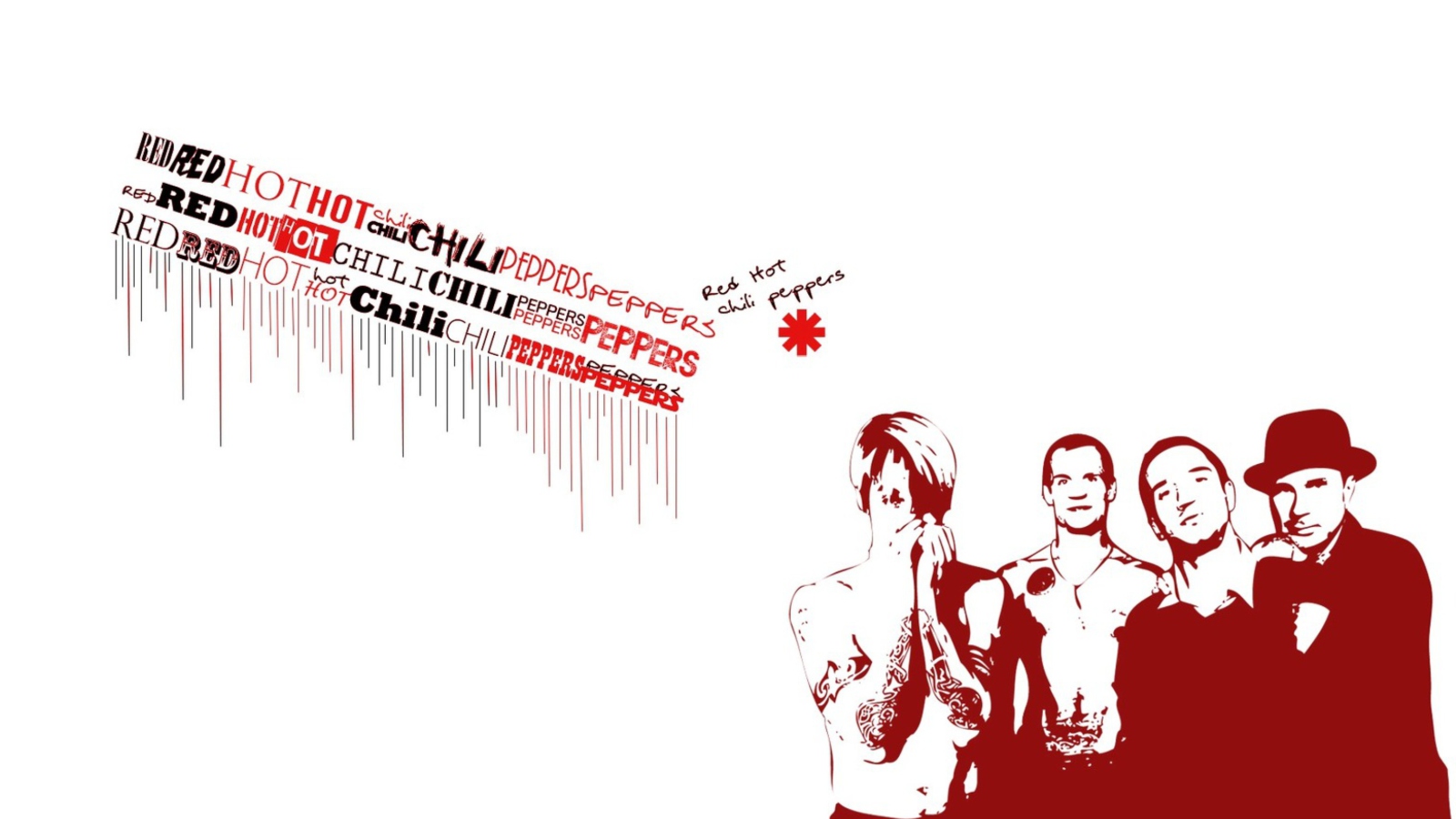 Das Red Hot Chili Peppers Wallpaper 1600x900