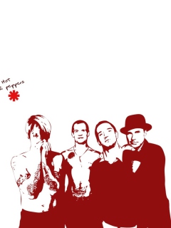 Das Red Hot Chili Peppers Wallpaper 240x320