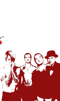 Das Red Hot Chili Peppers Wallpaper 240x400