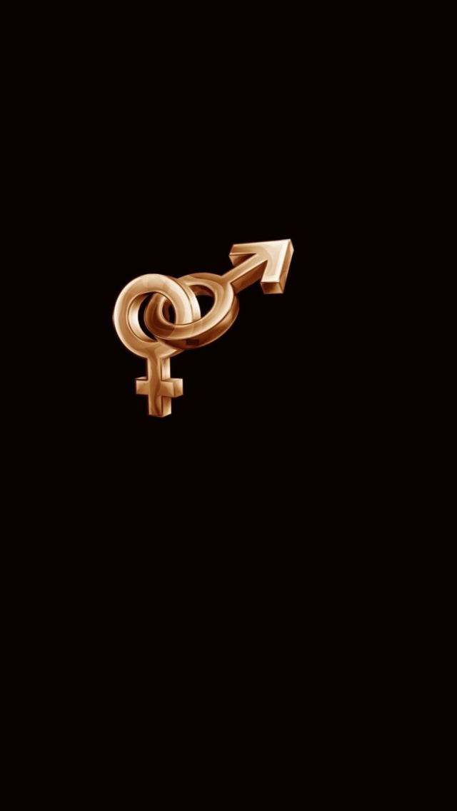 Fondo de pantalla Male Female Symbol 640x1136