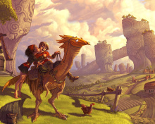 Das Dragon Riders Wallpaper 220x176