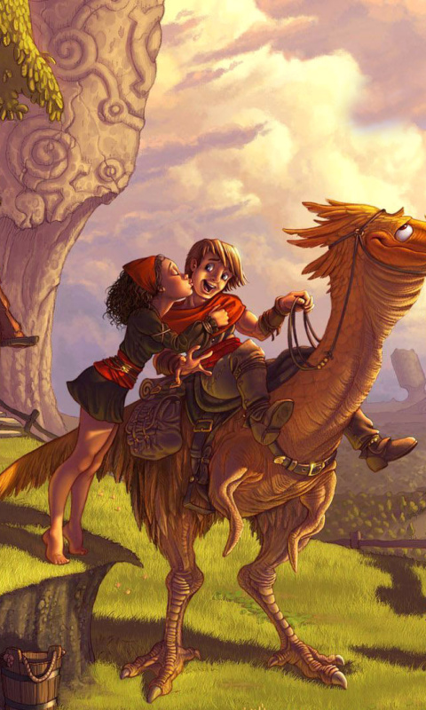 Sfondi Dragon Riders 480x800