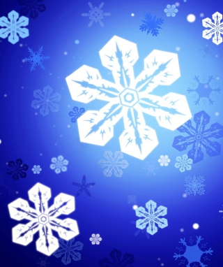 Kostenloses New Year Snowflakes Wallpaper für 240x320