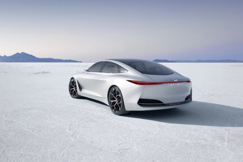 Fondo de pantalla Infiniti Q Inspiration Futuristic Sedan 480x320