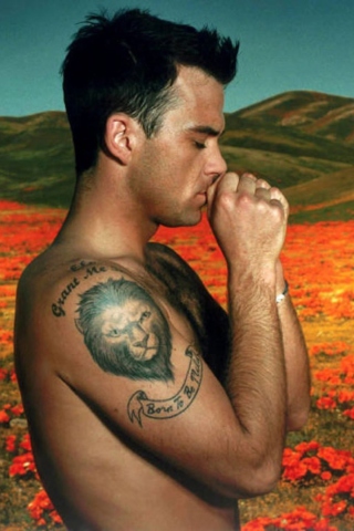 Das Robbie Williams Wallpaper 320x480