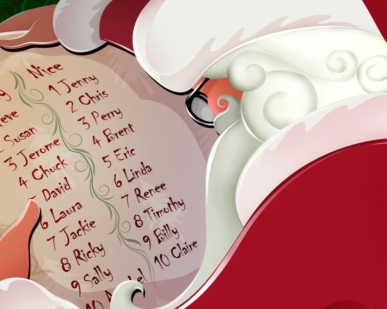 Santa Claus Christmas List screenshot #1 1280x1024