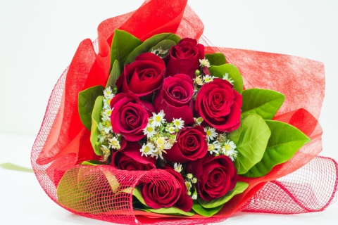 Обои Romantic and Elegant Bouquet 480x320
