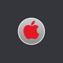 Обои Apple Computer Red Logo 128x128
