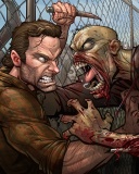 Das The Walking Dead Zombie Wallpaper 128x160
