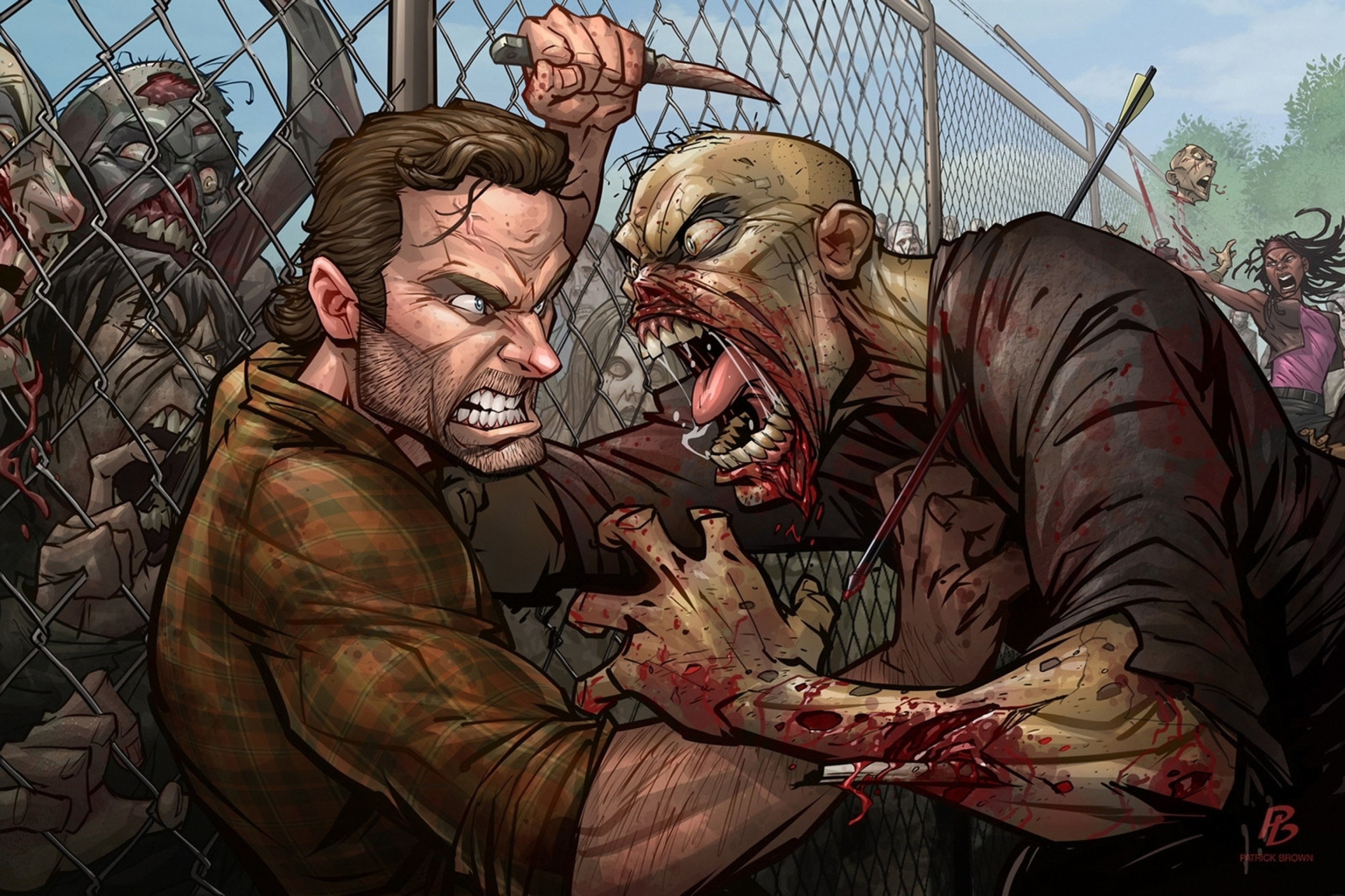 Fondo de pantalla The Walking Dead Zombie 2880x1920