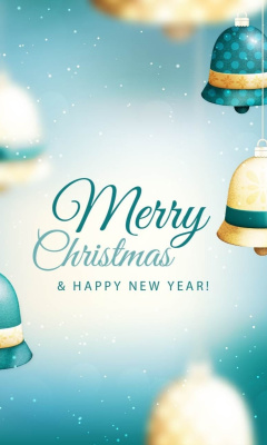 Merry Christmas Bells wallpaper 240x400