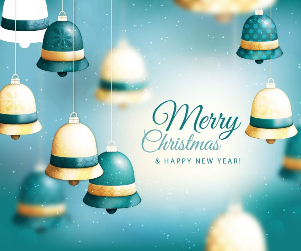 Merry Christmas Bells wallpaper 960x800