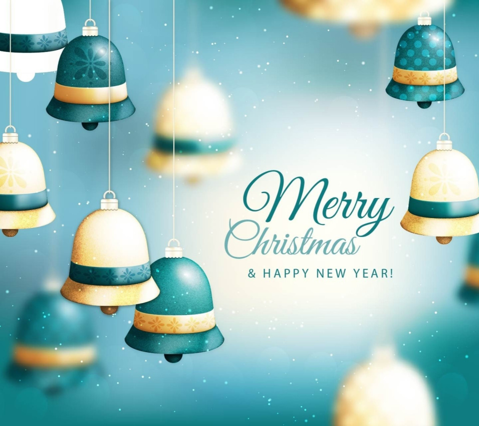 Merry Christmas Bells wallpaper 960x854