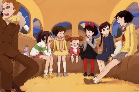 Kikis Delivery Service with Kiki, Jiji, Osono and Ursula screenshot #1 480x320