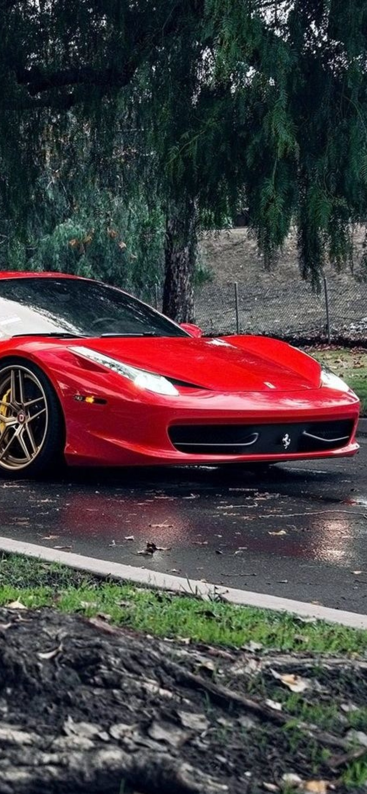 Fondo de pantalla Ferrari Enzo after Rain 1170x2532