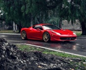 Das Ferrari Enzo after Rain Wallpaper 176x144