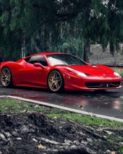 Sfondi Ferrari Enzo after Rain 176x220